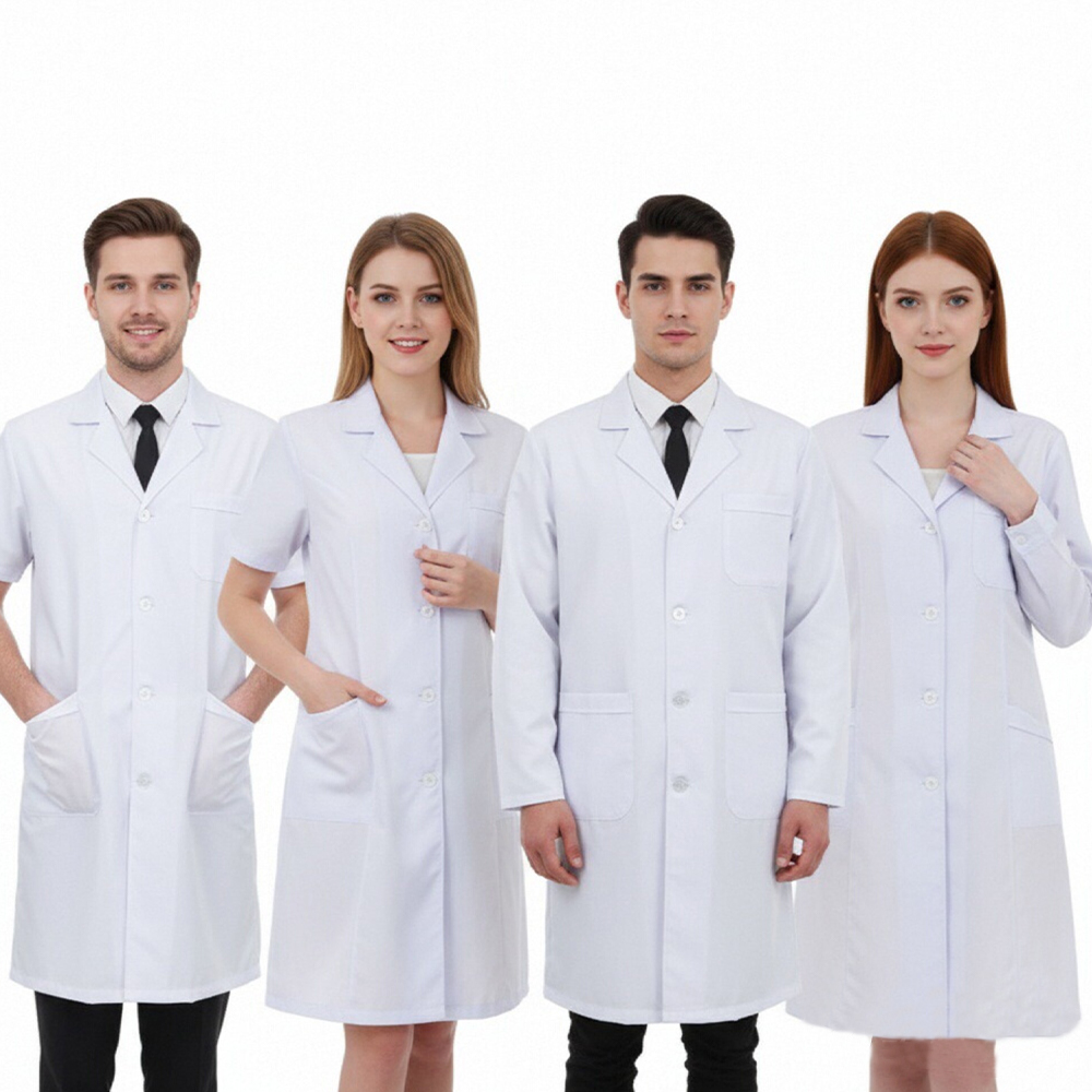 Medical Lab Research - Bata de Laboratorio Blanca Profesional para