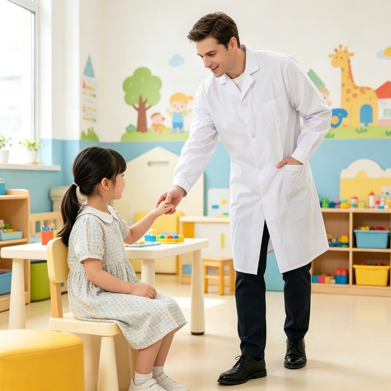 Medical Lab Research - Bata de Laboratorio Impermeable Blanca Unisex,