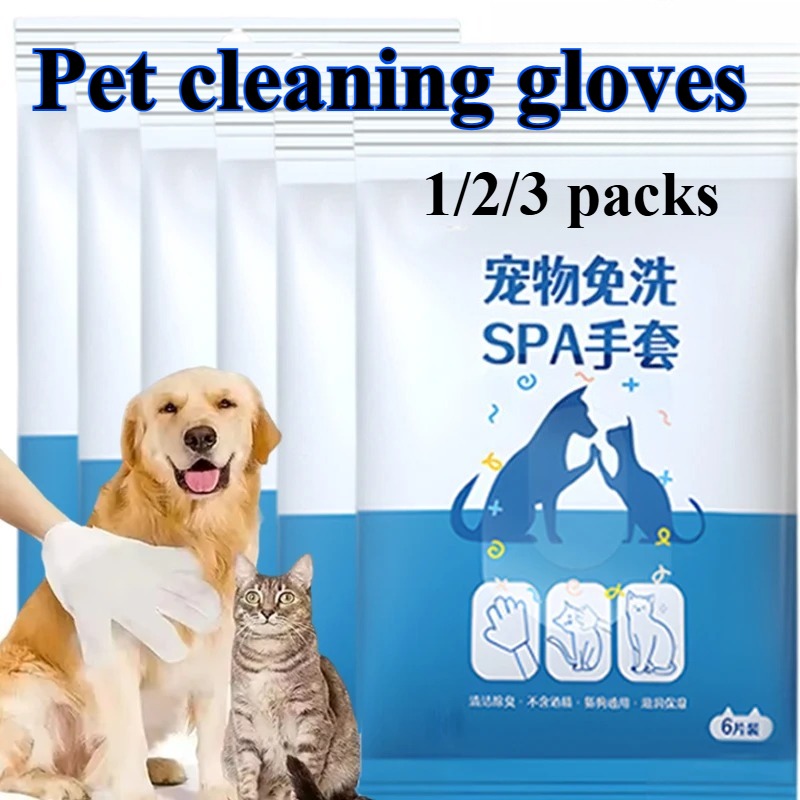 Disposable Gloves Nitrile - 6/12/30 Guantes Desechables para Gatos/Perros, Toallas