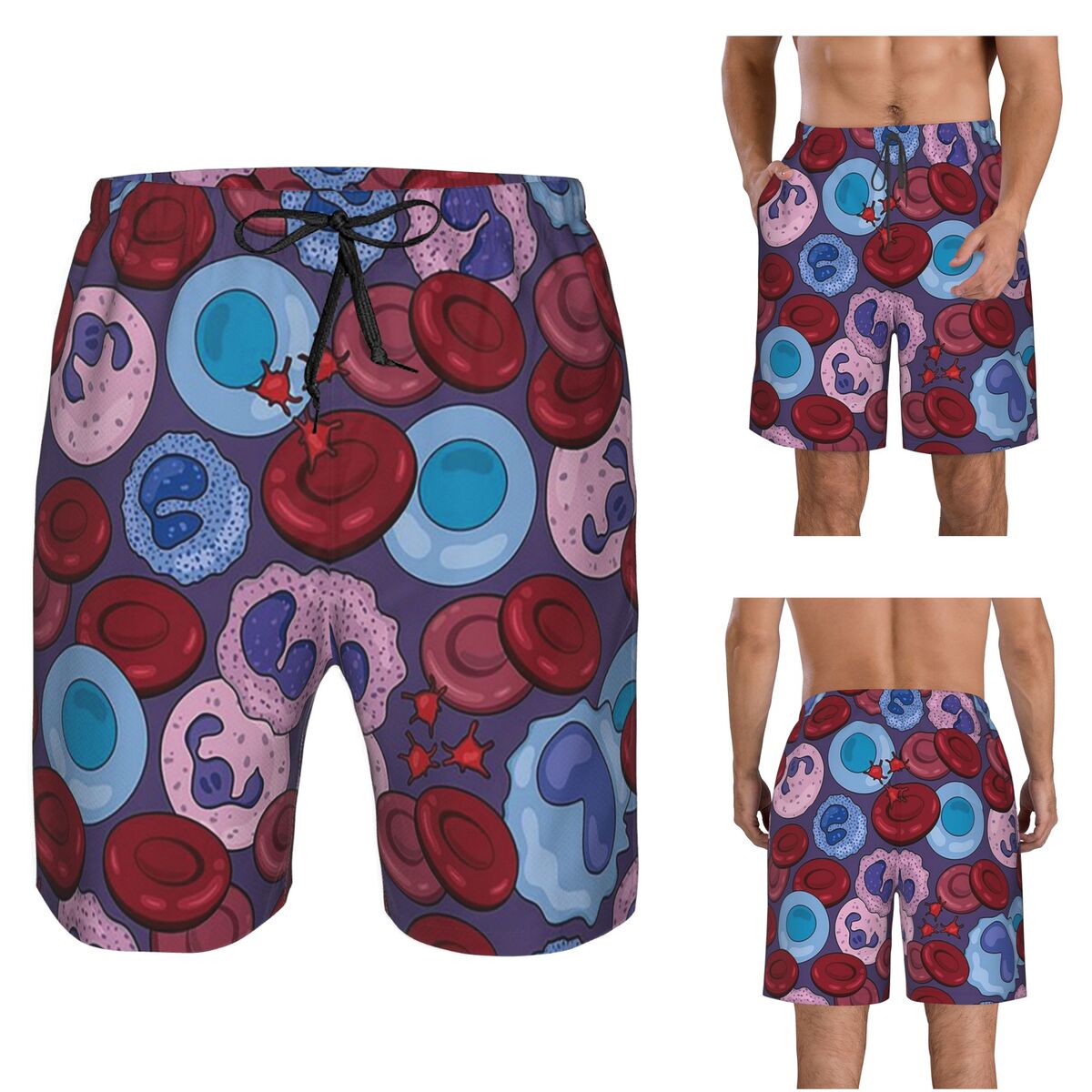 Medical Lab Board - Pantalones cortos de playa para hombre,