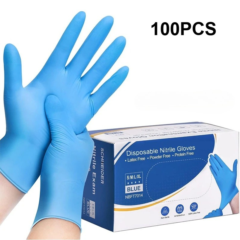 100 Guantes Desechables de Nit - Disposable Gloves Nitrile reseña y precio