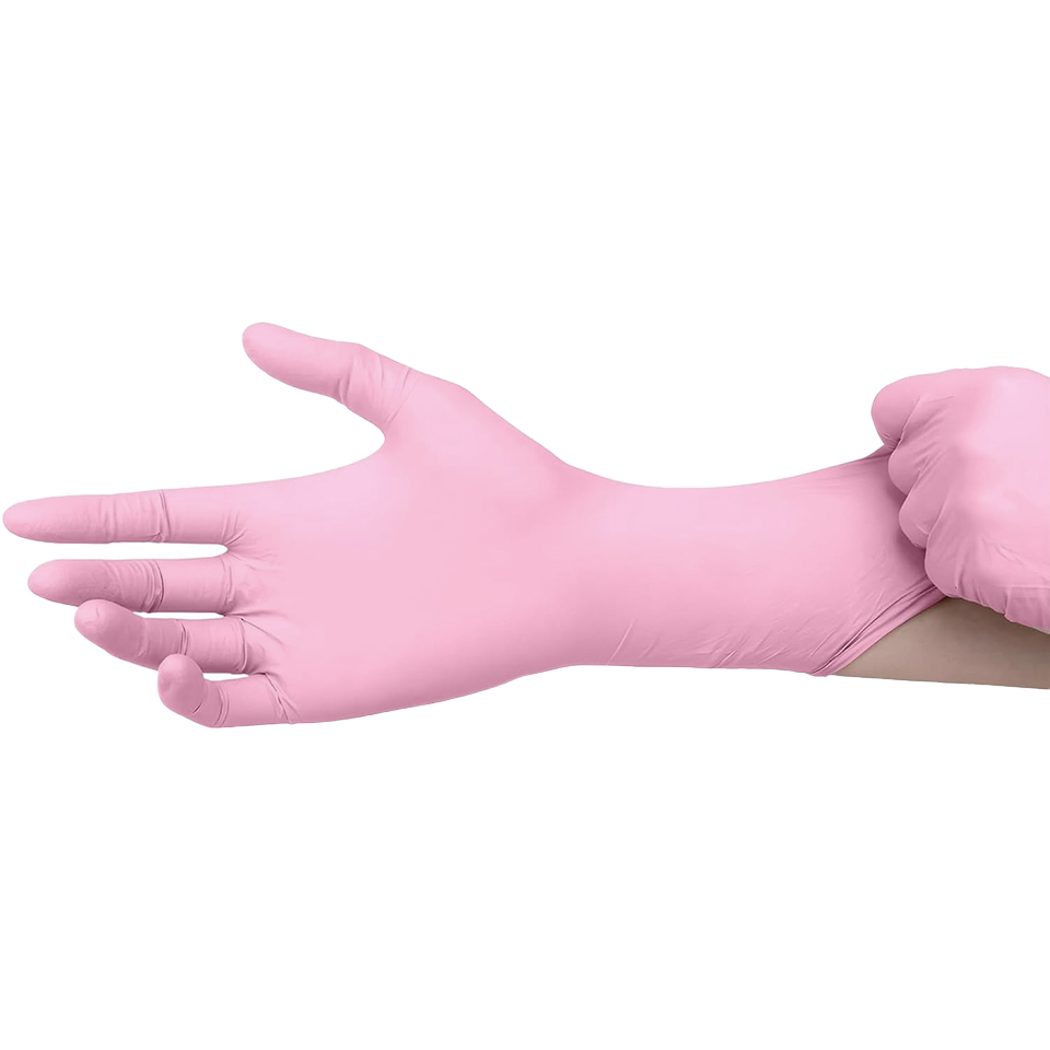 Guantes de nitrilo de color ro - Disposable Gloves Nitrile reseña y precio