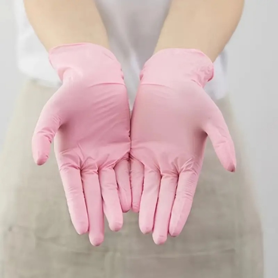 Guantes de nitrilo de color ro - Disposable Gloves Nitrile reseña y precio