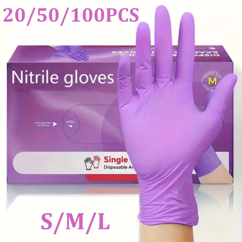 50/100 Uds guantes de nitrilo  - Disposable Gloves Nitrile reseña y precio