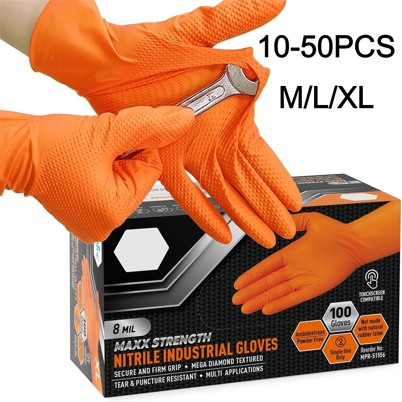 Guantes de nitrilo naranja de  - Disposable Gloves Nitrile reseña y precio