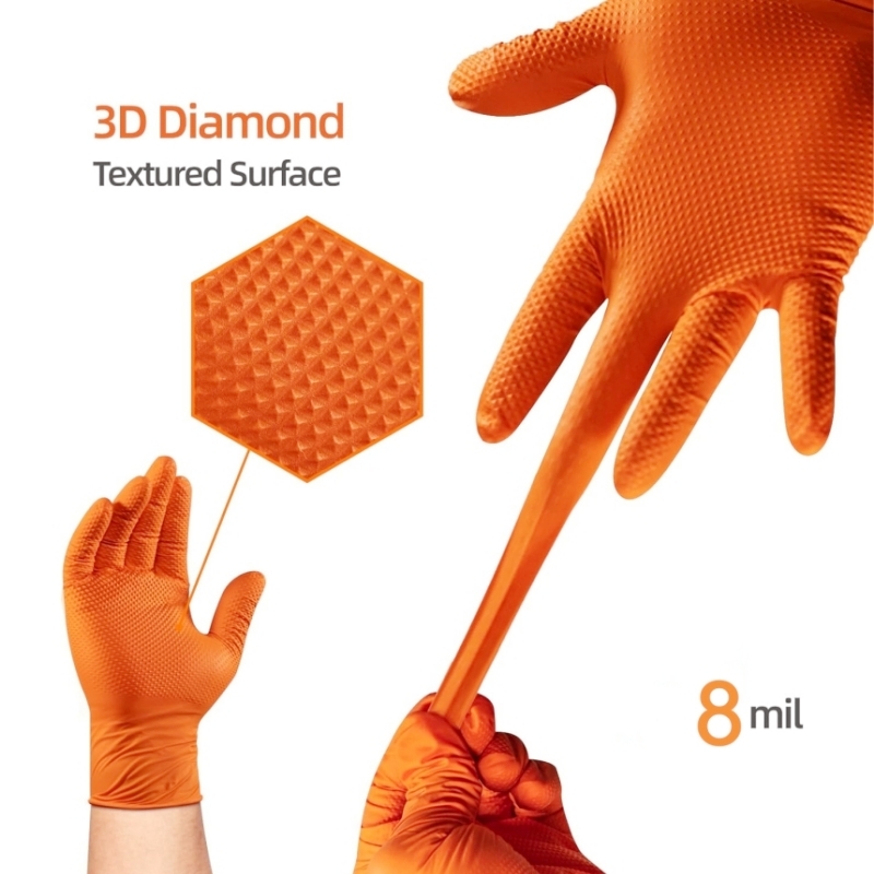 Guantes de nitrilo naranja de  - Disposable Gloves Nitrile reseña y precio